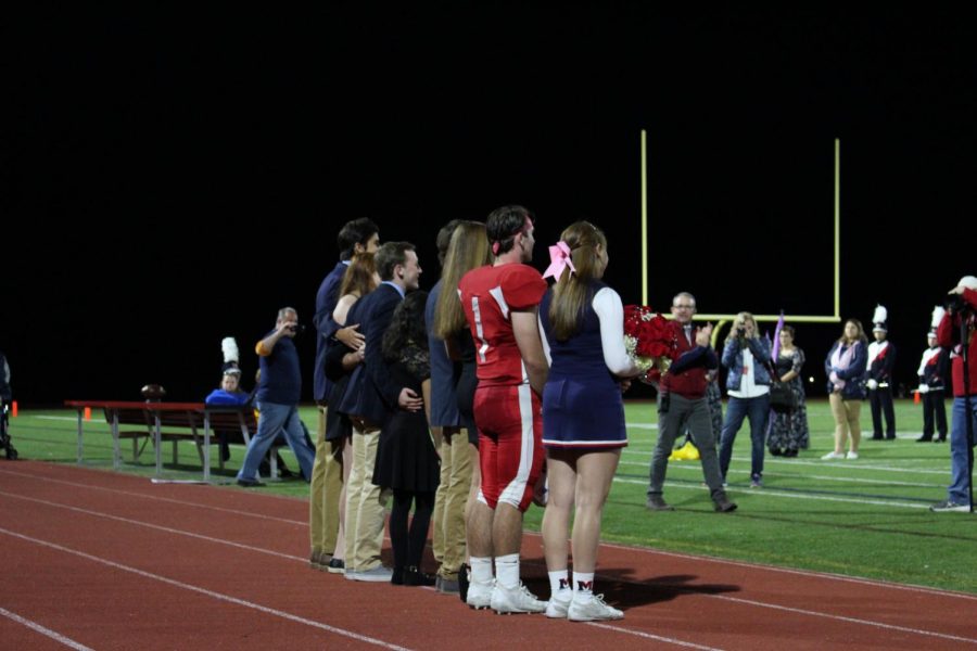 The Homecoming Court at the game.