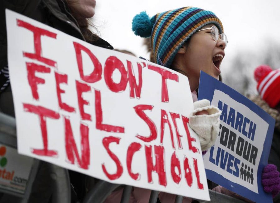 Students gather in protest of increased shooting violence (courtesy of Getty Images)