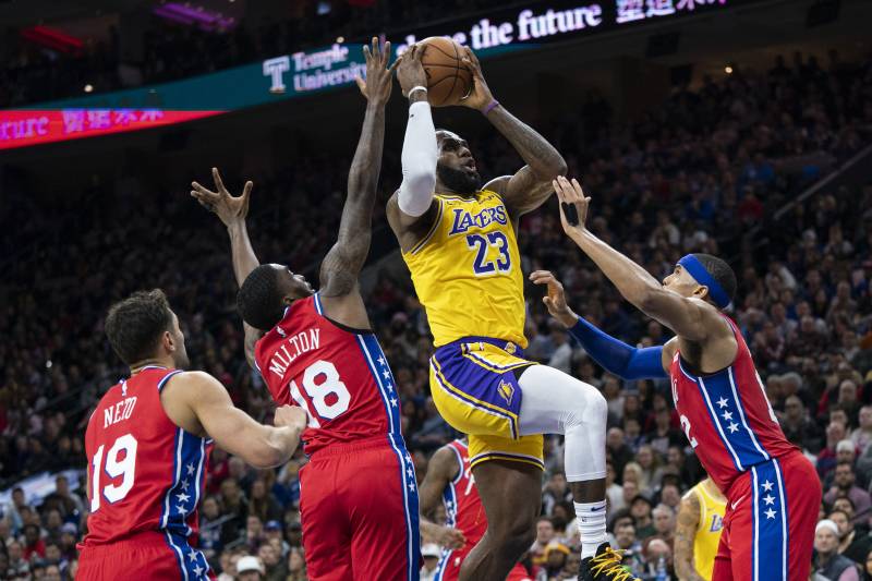 LeBron's layup that passed Kobe in points scored.