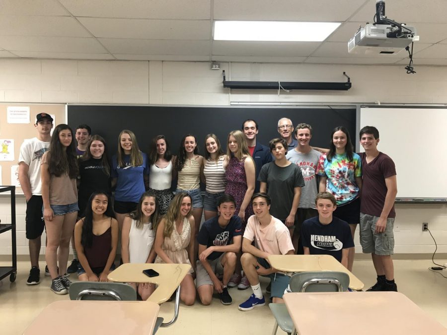 Mr. Acker and his Algebra II class from the 2016-2017 school year. Photo courtesy of Mr. Acker. 