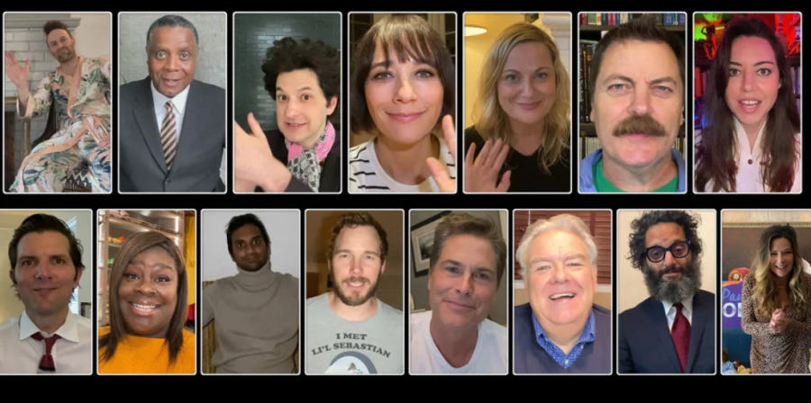 Image of the entire cast at the very end of the episod. Courtesy of NBC.com.