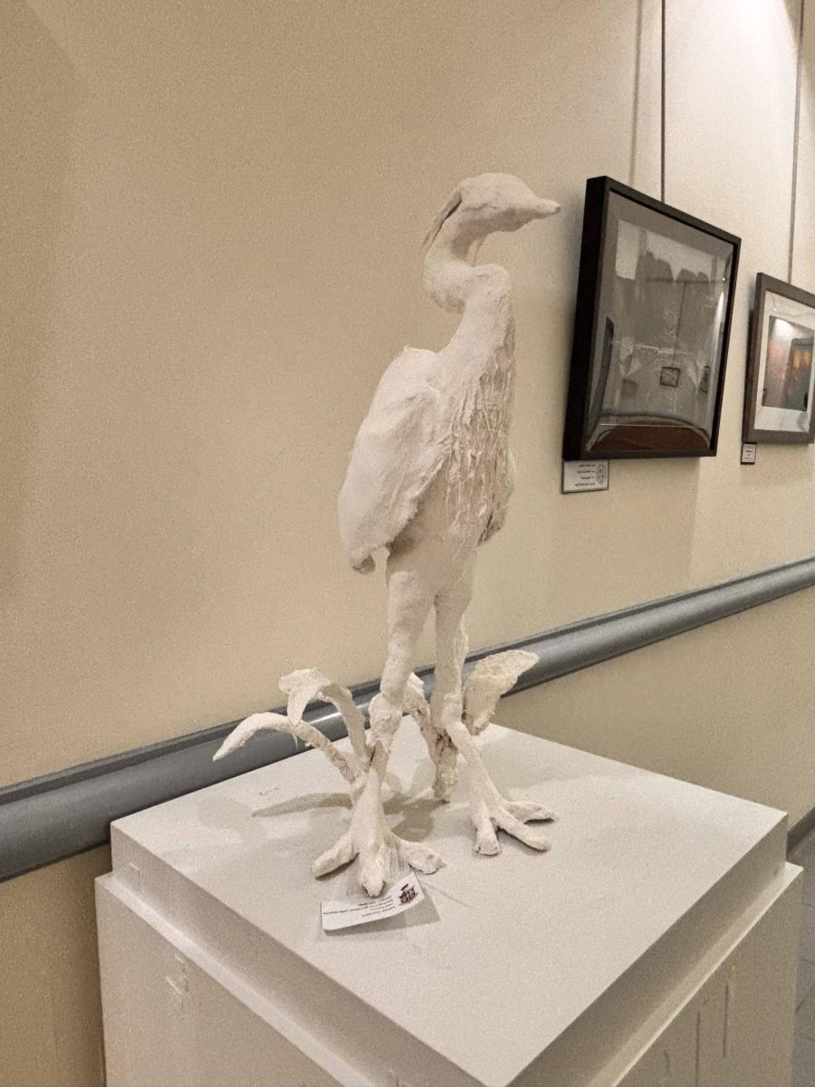 Jessey Rejano’s The Heron on display.