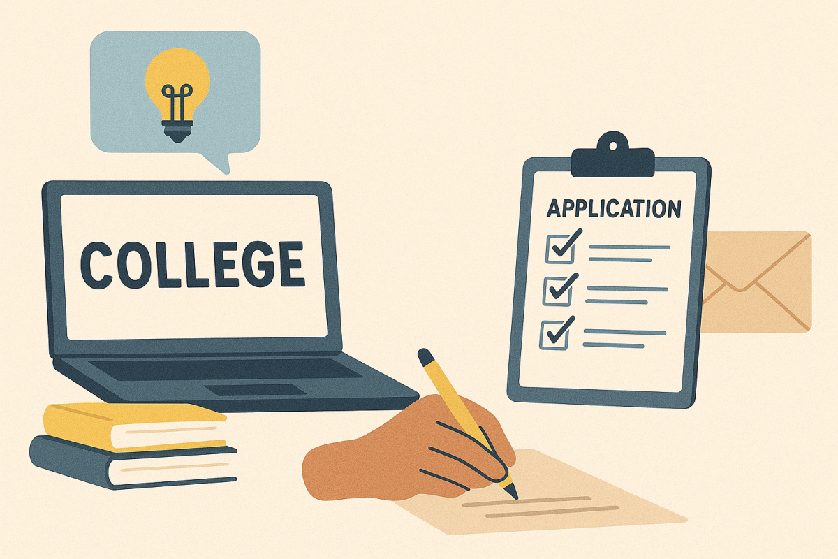 "College applications" prompt. Chat-GPT GPT 5, OpenAI, 16 October 2025, chatgpt.com